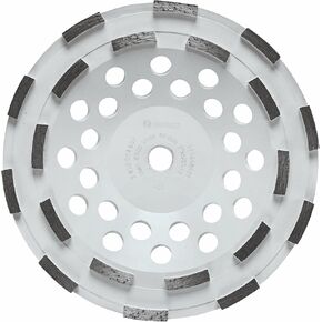 BOSCH DC710H 7 In. Double Row Segmented Diamond Cup Wheel with 5/8"-11 Hub