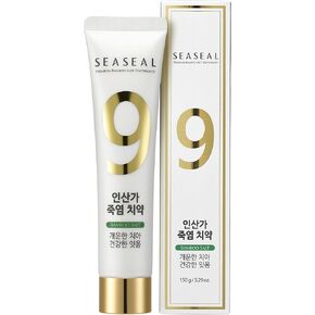 Seaseal Bamboo Salt Toothpaste, with Korea's 9X Baked Bamboo Salt to Prevent Gum Inflammation, Cavity, Caries, Fluoride-Free, SLS Free, 5.29 oz