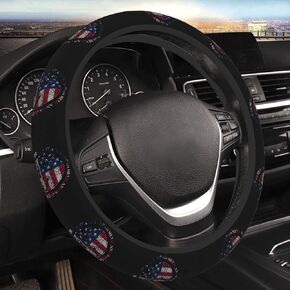 Mexico Mexican Michoacan Map Steering Wheel Cover for Men Women Anti-Slip Elastic Thickened Steering Wheel Cover Universal Fit 15 Inch