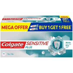 Colgate Sensitive Plus Toothpaste, with Pro Argin Formula for Sensitivity Relief, 140gm