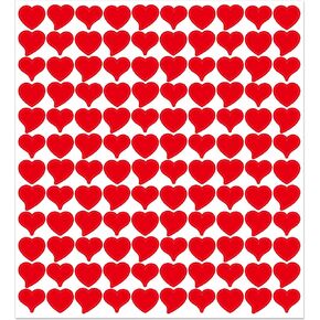 3000 Pcs Valentine's Day Heart Stickers Small Heart Stickers Red Heart Stickers Mini Heart Stickers Bulk for Kids Teacher Reward Chart Classroom Party Favors Home Decor Room Wall DIY (Red, Heart)