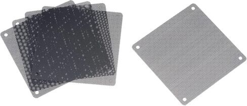 uxcell PC Dust Fan Screen with Screws for Cooling Dustproof Case Cover PVC 50mm 5pcs in Saudi Arabia