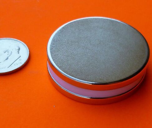 8Pc Super Strong Neodymium Magnet 1.26" x 1/8" Discs, The World’s Strongest & Most Powerful Rare Earth Magnets by Applied Magnets in Saudi Arabia