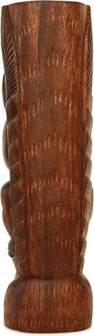 G6 Collection 12" Wooden Handmade Primitive Long Hair Tribal Statue Sculpture Tiki Bar Totem Handcrafted Unique Gift Art Decorative Home Decor Accent Figurine Decoration Hand Carved Long Hair in Saudi Arabia