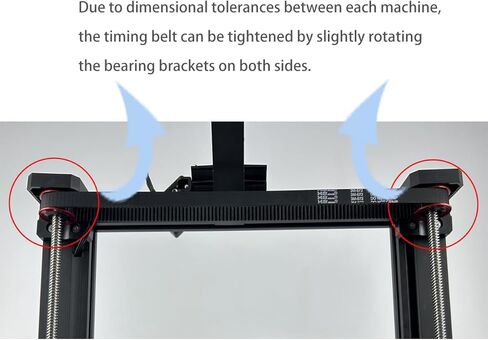تتكون مجموعة العجلات المتزامنة ذات المحور Z المزدوج المخصصة لترقية الطابعة ثلاثية الأبعاد Ender 3 S1 من 25 سنًا وقطر 28 مم وفتحة 8 مم وحزام مزامنة محيطي 10 مم in Kuwait