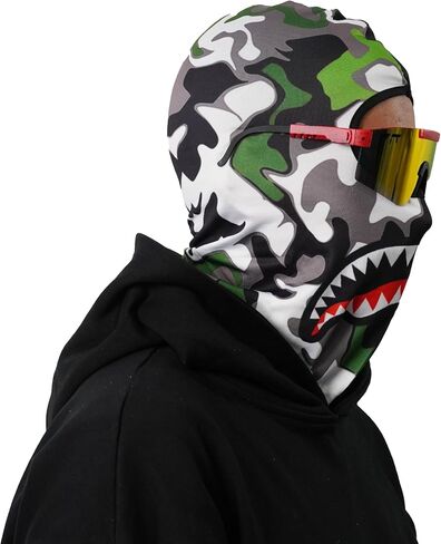 GCBALACLAVA Shark Mouth Camo Trending Balaclava ski mask UV winter Ski Masks Wind Proof Winter Premium Yeat Shiesty Mask in Saudi Arabia