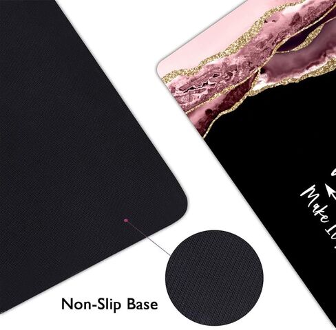 Inspirational Blush Marble Agate XXL Large Gaming Mouse Pad,Extended Mousepad with Non-Slip Rubber Base for Laptop Desktop Computer Keyboard Mat - Stay Positive Work Hard and Make It Happen in Saudi Arabia