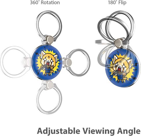 iFace x Sanrio Licensed Series Universal Smartphone Ring Holder Accessory - Cute Stick-On Phone Attachment for iPhone, Samsung Galaxy, etc. - Gudetama (Face) in Saudi Arabia