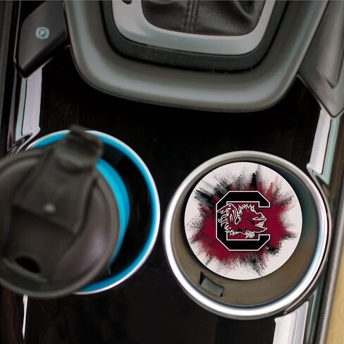 Ohio State University Color Splash 2.75 x 2.75 Ceramic Car Coasters Pack of 2 in Saudi Arabia