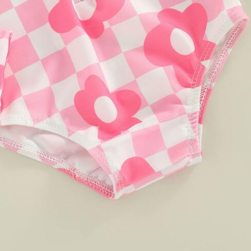 Baby Girl Swimsuit Zip Rash Guard Ruffled Long Sleeve One Piece Swimwear Toddler Bathing Suit Rashguard Beach Wear in Kuwait