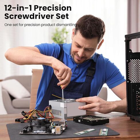 مجموعة مفكات براغي، مجموعة أدوات إصلاح متعددة الوظائف 12 في 1 للاستخدام المنزلي، مجموعة مفكات براغي متعددة القطع (فيليبس، مشقوقة، توركس، مربعة، مفك صواميل) أدوات إصلاح خارجية ويومية in Kuwait