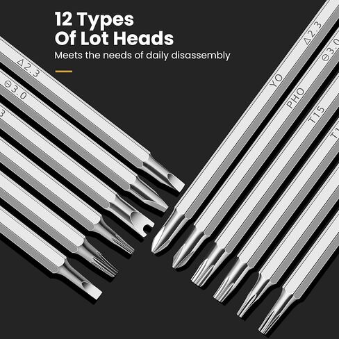 مجموعة مفكات براغي، مجموعة أدوات إصلاح متعددة الوظائف 12 في 1 للاستخدام المنزلي، مجموعة مفكات براغي متعددة القطع (فيليبس، مشقوقة، توركس، مربعة، مفك صواميل) أدوات إصلاح خارجية ويومية in Kuwait