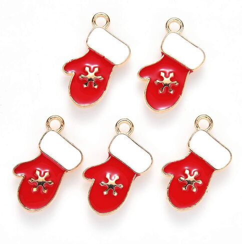 Beadthoven 100pcs Enamel Charms Pendants Bulk Multiple Styles Enamel Charms for Jewelry Making Red Apple Fruites Flamingo Flower Ladybugs Heart for Bracelets Necklace Earrings Making DIY Accessory in Saudi Arabia