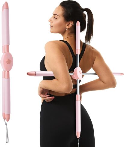 Back Straightener Posture Corrector Device - Hunchback Corrector with Carry Bag for Easy Portability - Comfort-Padded Yoga Stick - Posture Corrector for Men, Women, and Kids. in Saudi Arabia