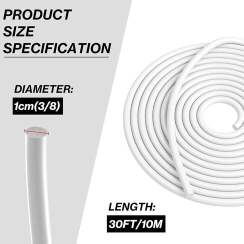 120FT Backer Rod 1/8 Inch Diameter Backer Rod Filler Weather Strip Seal Saver Concrete Expansion Joint for Gaps and Joints(1/8Inch x 120Feet) in Saudi Arabia