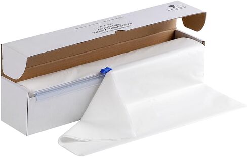Goodluck 54 Inch X 300 Feet Plastic Table Cloths with Cutter Box, Disposable Table Cloths for Parties, Tablecloth Plastic for Party, Banquet, Wedding, Birthday, Anniversary Decorations, White in Saudi Arabia