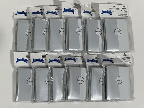 أكمام بطاقات غير لامعة من Whiteblack لـ MTG، 600 قطعة من أكمام البطاقات القياسية الملائمة تمامًا لبطاقات التداول الرياضية وبطاقات البيسبول TCG Magic، حامي البطاقة للصور الصغيرة، خلط قوي ولطيف in Kuwait
