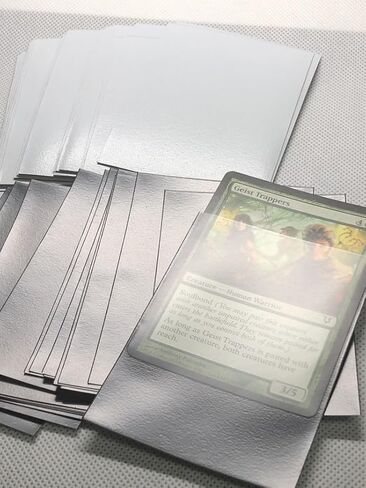 أكمام بطاقات غير لامعة من Whiteblack لـ MTG، 600 قطعة من أكمام البطاقات القياسية الملائمة تمامًا لبطاقات التداول الرياضية وبطاقات البيسبول TCG Magic، حامي البطاقة للصور الصغيرة، خلط قوي ولطيف in Kuwait