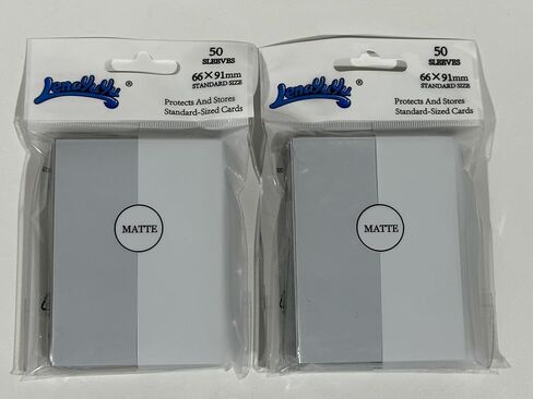 أكمام بطاقات غير لامعة من Whiteblack لـ MTG، 600 قطعة من أكمام البطاقات القياسية الملائمة تمامًا لبطاقات التداول الرياضية وبطاقات البيسبول TCG Magic، حامي البطاقة للصور الصغيرة، خلط قوي ولطيف in Kuwait