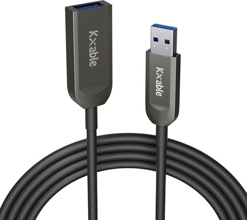 كابل تمديد USB 3.0 بطول 15 قدمًا، سلك موسع من النوع A ذكر إلى أنثى، مجدول من النايلون، نقل بيانات بسرعة 5 جيجابت في الثانية، متوافق مع كاميرا الويب، الكاميرا، محور USB، لوحة المفاتيح، الماوس، محرك الأقراص المحمول، القرص الصلب in Kuwait