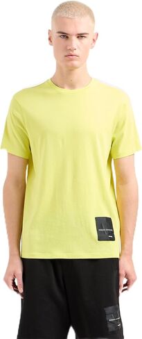 A｜X ARMANI EXCHANGE Men's Regular Fit Limited Edition Armani Exchange X Mix Mag Patch Logo Tee in Saudi Arabia