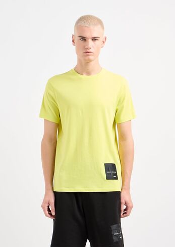 A｜X ARMANI EXCHANGE Men's Regular Fit Limited Edition Armani Exchange X Mix Mag Patch Logo Tee in Saudi Arabia