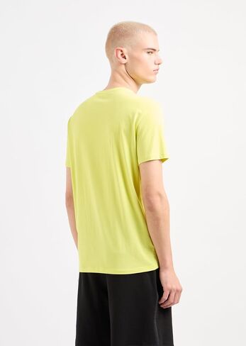 A｜X ARMANI EXCHANGE Men's Regular Fit Limited Edition Armani Exchange X Mix Mag Patch Logo Tee in Saudi Arabia