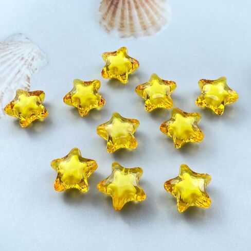 100 PCS 15mm Acrylic Star Beads Loose Spacer Colorful Beads for DIY Craft Jewelry Making Bracelet Necklace Earring Ornament Wind Chimes Key Chains(Multicolor) in Saudi Arabia