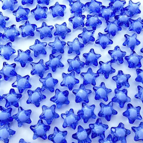 100 PCS 15mm Acrylic Star Beads Loose Spacer Colorful Beads for DIY Craft Jewelry Making Bracelet Necklace Earring Ornament Wind Chimes Key Chains(Multicolor) in Saudi Arabia