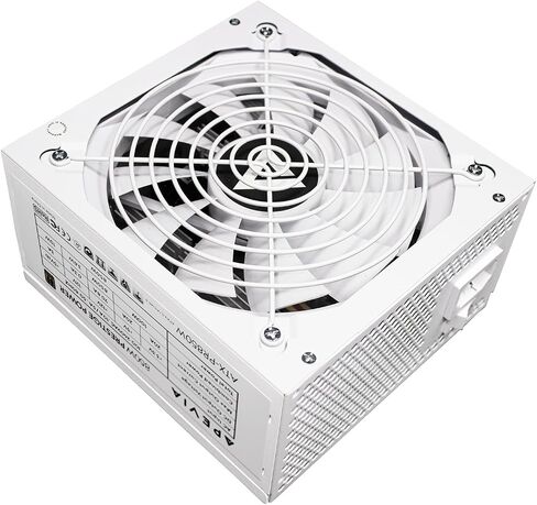 Apevia ATX-PR600W-WH Prestige 600W 80+ Gold معتمد، متوافق مع RoHS، مزود طاقة نشط للألعاب PFC ATX باللون الأبيض in Kuwait