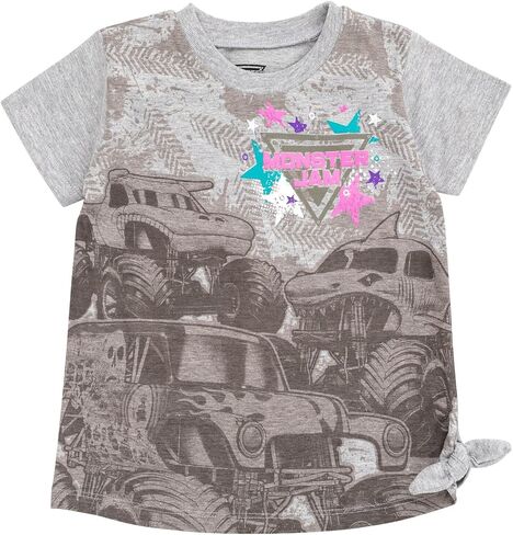 تي شيرت Monster Jam للفتيات مكون من قطعتين من تي شيرت للأطفال الصغار إلى الأطفال الكبار Grave Digger El Toro Loco Whiplash Monster Mutt Dalmatian Megalodon in Saudi Arabia