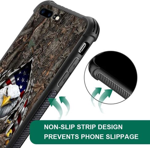 حافظة DAIZAG متوافقة مع حافظة iPhone Xs Max، حافظة خشبية متقاطعة ذات علم أمريكي لحالات iPhone Xs Max للرجال والنساء، حافظة حماية مقاومة للصدمات ومضادة للخدوش من مادة TPU لهاتف iPhone Xs Max in Kuwait