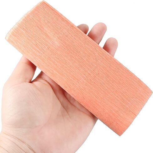MECCANIXITY Crepe Paper Roll Crepe Paper Decoration 8.2ft Long 5.9 Inch Wide for Wedding Ceremony Various Large Festivals Decoration, Apricot Color in Saudi Arabia
