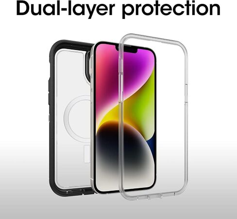 حافظة بدون شاشة من سلسلة OtterBox Defender XT مع Magsafe لهاتف iPhone 14 Plus (NOT 14/Pro/Pro Max) عبوة غير مخصصة للبيع بالتجزئة - أسود in Kuwait