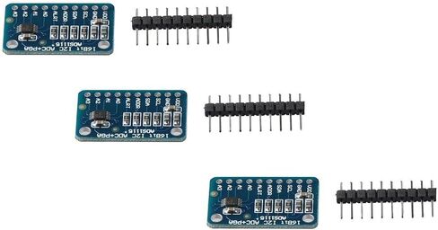 وحدة ADC 3 قطعة 4 قناة عالية الدقة 16 بايت ADS1115 وحدة I2C IIC لوحة تطوير ملحوم مسبقًا وحدة لوحة تطوير ADC in Kuwait