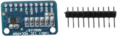 وحدة ADC 3 قطعة 4 قناة عالية الدقة 16 بايت ADS1115 وحدة I2C IIC لوحة تطوير ملحوم مسبقًا وحدة لوحة تطوير ADC in Kuwait
