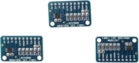 وحدة ADC 3 قطعة 4 قناة عالية الدقة 16 بايت ADS1115 وحدة I2C IIC لوحة تطوير ملحوم مسبقًا وحدة لوحة تطوير ADC in Kuwait
