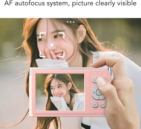 كاميرا رقمية 4K 2.88 بوصة IPS كاميرا بدون مرآة AF تركيز تلقائي 16X تكبير 50 ​​ميجابكسل تصوير ماكرو للبالغين والمراهقين (أزرق) in Kuwait