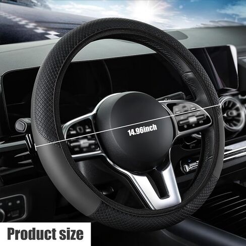 غطاء عجلة قيادة السيارة Pack-1، حافظة واقية من الجلد الاصطناعي، غطاء عجلة القيادة بدون حلقة داخلية، بديل لمجموعة أدوات السيارات المضادة للانزلاق، عالمي لمعظم السيارات والشاحنات (أرجواني) in Kuwait