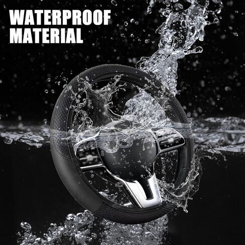 غطاء عجلة قيادة السيارة Pack-1، حافظة واقية من الجلد الاصطناعي، غطاء عجلة القيادة بدون حلقة داخلية، بديل لمجموعة أدوات السيارات المضادة للانزلاق، عالمي لمعظم السيارات والشاحنات (أرجواني) in Kuwait