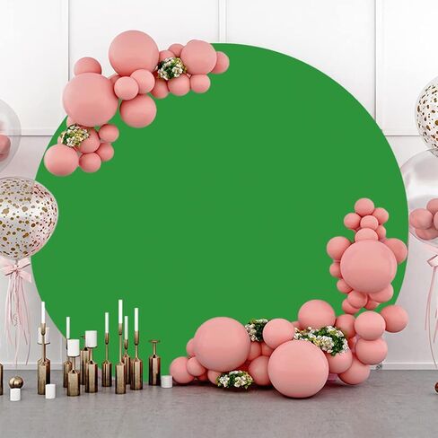 Laeacco Solid Black Round Backdrop Polyester 3x3ft Pure Black Circle Backdrop Cover Baby Shower Birthday Gender Reveal Wedding Anniversary Theme Party Decor Cake Table Banner Portrait Shooting in Saudi Arabia
