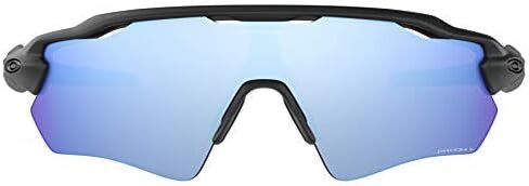 نظارات Oakley Radar EV Path الشمسية (إطار أسود غير لامع/عدسة مستقطبة مائية عميقة) مع مجموعة تنظيف العدسات (أسود) in Saudi Arabia