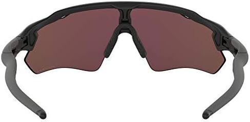 نظارات Oakley Radar EV Path الشمسية (إطار أسود غير لامع/عدسة مستقطبة مائية عميقة) مع مجموعة تنظيف العدسات (أسود) in Saudi Arabia