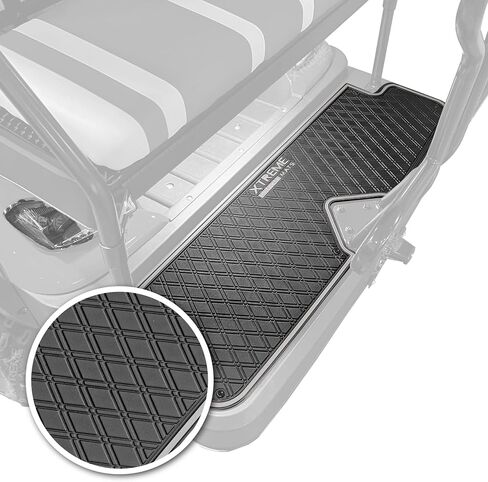 Xtreme Mats Golf Cart Floor Mat for Rear Seat Kits & Rear Facing Foot Rests - Fits Select ICON Rear seat kits (2021+) - Grey Trim in Saudi Arabia