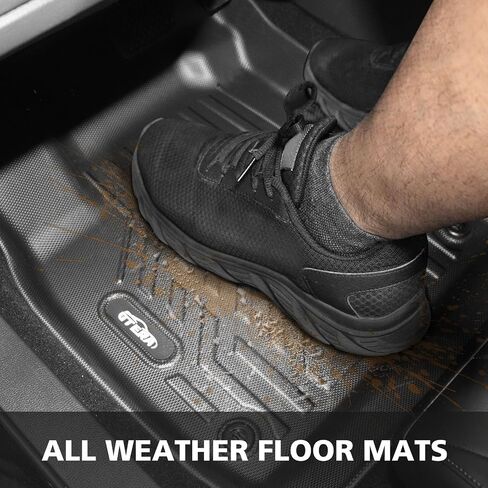 Floor Mats for 2023 2024 Honda Accord (Include Hybrid) All Weather Protection TPE Rubber Floor Liners,Odorless Anti-Slip, 1st & 2nd Row, Black in Saudi Arabia