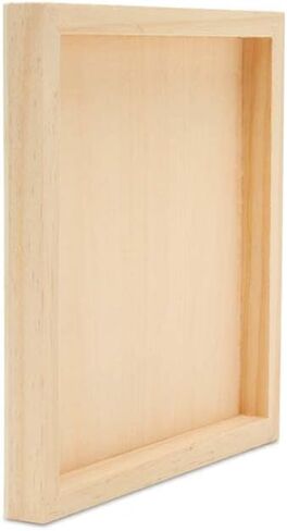 Square Wood Canvas 8 x 8 x 3/4-inch, Pack of 4 Unfinished Wood Frames, Blank Wood Signs for Crafts & Home Decor, by Woodpeckers in Saudi Arabia