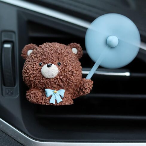 Car Air Fresheners,Cute Little Windmill Rotating Automotive Air Outlet Vent Fan,Cartoon Resin Car Perfume Diffuser,Effective Car Odor Eliminator,Funny Car Accessories Interior Ornament Creative Gifts in Saudi Arabia