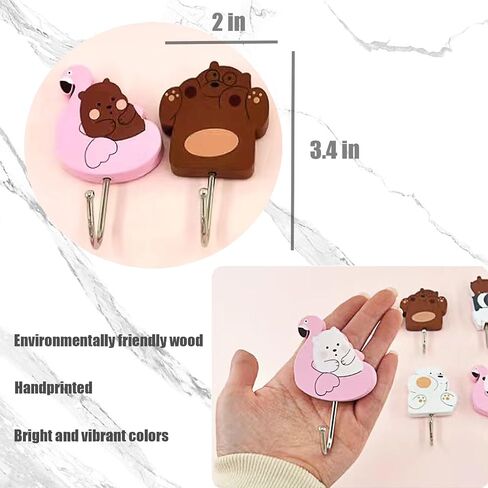 Kid Cute Angel Fish Themed Coat Hook Wall Hooks Decorative Hooks for Baby Nursery and Bedroom Jungle Animal Home Decor Hooks(Angel Fish) in Saudi Arabia