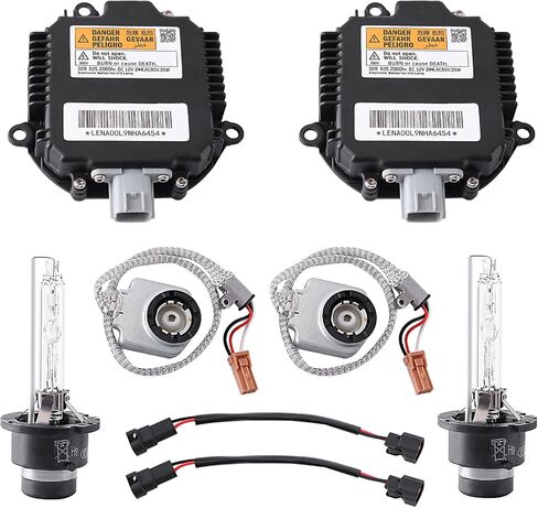 28474-89904 Xenon HID Headlight Ballast Control Unit Module with Igniter and D2S Bulb, Compatible with Nissan 350Z Coupe 2003-2009 Ballast w/ Igniter Cord Bulb Replaces 2847489904 2847489907 in Kuwait