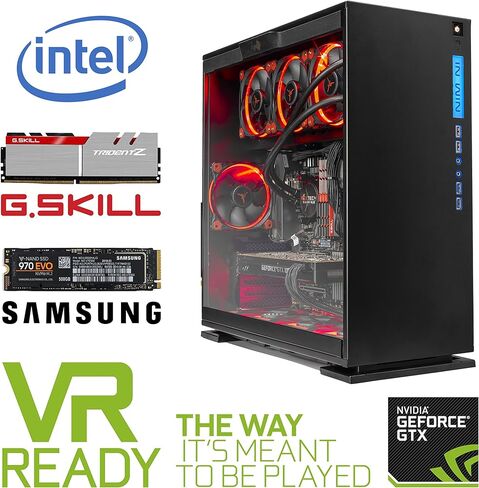Skytech Blaze4 Mini Gaming PC, Intel i5 14400F 2.5 GHz (4.7GHz Turbo Boost), NVIDIA RTX 4060 Ti 8GB GDDR6X, 1TB NVMe M.2 SSD, 16GB DDR5 RAM 5200, 650W Gold PSU, Wi-Fi, Win 11 Home in Saudi Arabia